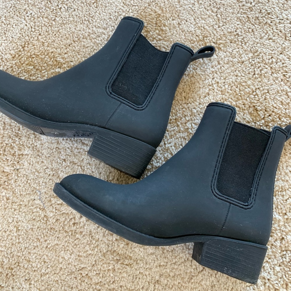Jeffrey Campbell Stormy Matte Black Rain Boot